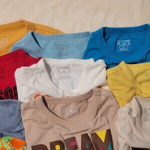 Bundle of 9 Children's Place Boys Toddler Graphic Shortsleeve T-shirts 2T